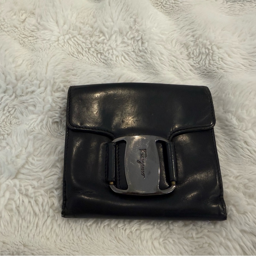 Men’s Salvatore Ferragamo Black Leather Wallet